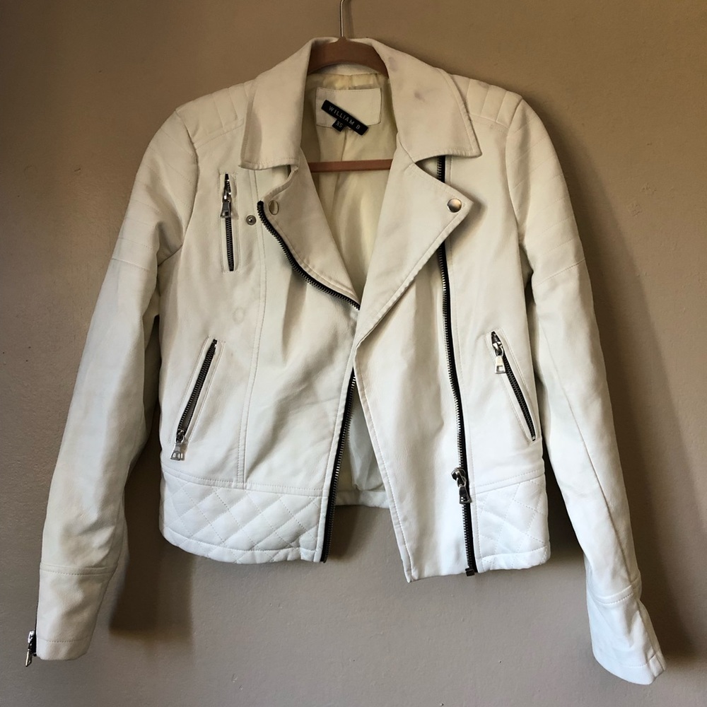 William B Leather Moto Jacket